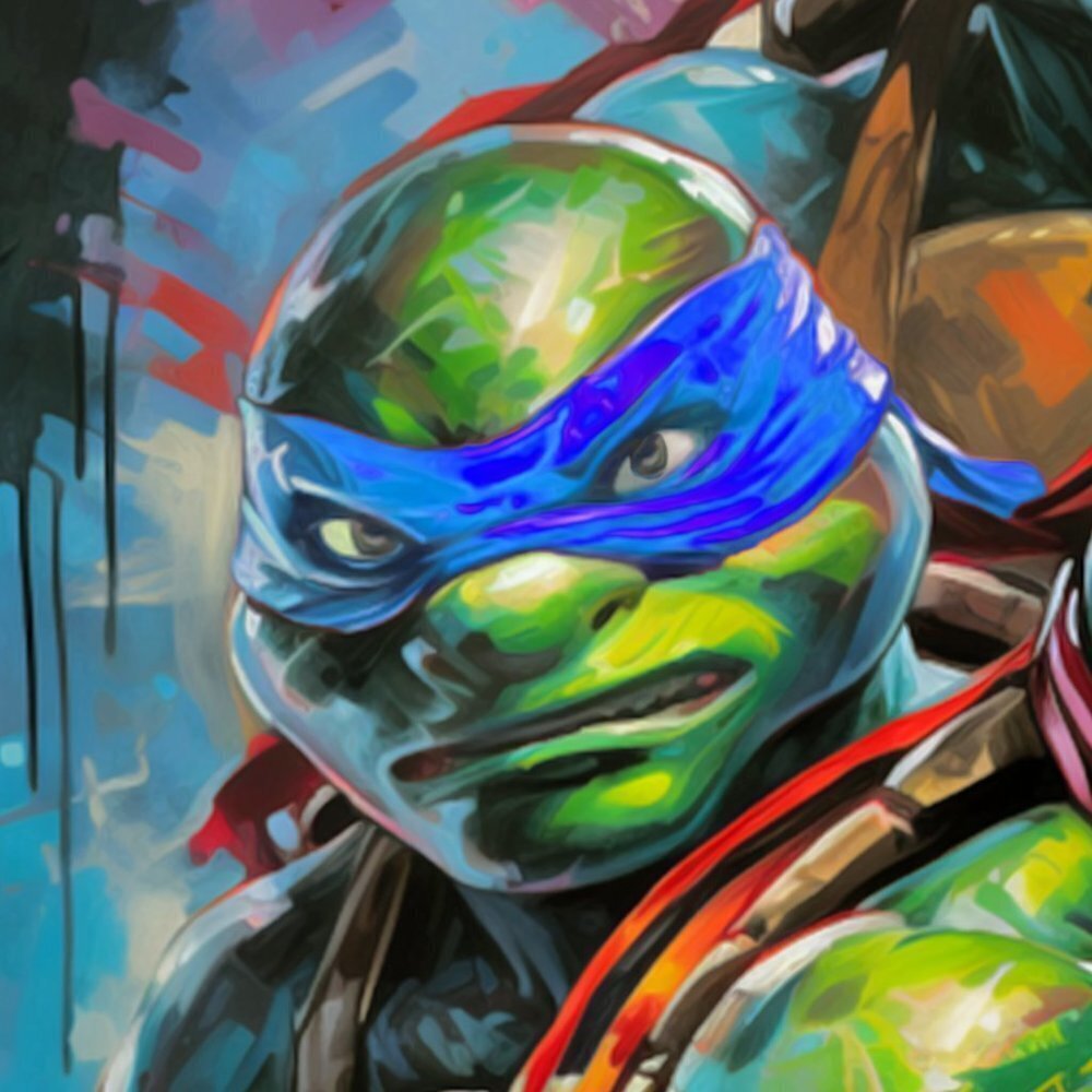 16x20 TMNT Teenage Mutant Ninja Turtles Wall Art‎ Watercolor Oil Painting Poster - Picture 5 of 7